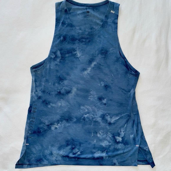 Lululemon Men Always Agile Training Workout Tank Tie Dye Blue Large L98-021/LTT - Picture 1 of 12